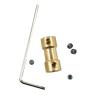 GuidNaurys 1 Pc. Metal Shaft Coupling, 20 mm Long, 3.17 mm to 4 mm Bore, M3 Screw view 1