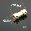 GuidNaurys 1 Pc. Metal Shaft Coupling, 20 mm Long, 3.17 mm to 4 mm Bore, M3 Screw view 4