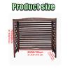 Outdoor Air Conditioner Cover, Vintage Wooden Privacy Screen, Weather-Resistant, 80 x 32 x 70 cm view 2