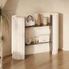Folding Oval Reception Counter with Acrylic Shelves view 1