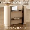 Folding Oval Reception Counter with Acrylic Shelves view 2