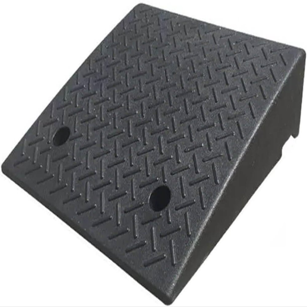 Generic Non-Slip Rubber Curb Ramp, Portable, Wear-Resistant and Durable, for Garage Driveways and Ramps (50 x 50 x 19 cm)