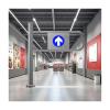 Metal Security Swing Gate for Supermarket Entrance, One-Way Access (Left, W55 cm / 21.6 in / 1.8 ft) view 1