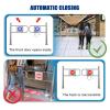 Metal Security Swing Gate for Supermarket Entrance, One-Way Access (Left, W55 cm / 21.6 in / 1.8 ft) view 3