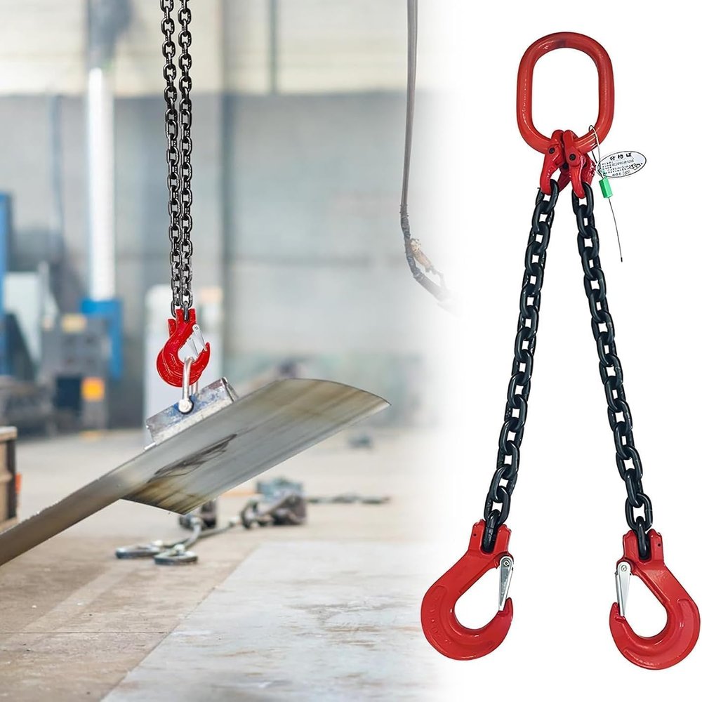G80 Mn Steel Lifting Chains, 5-Ton Capacity, for Heavy Equipment