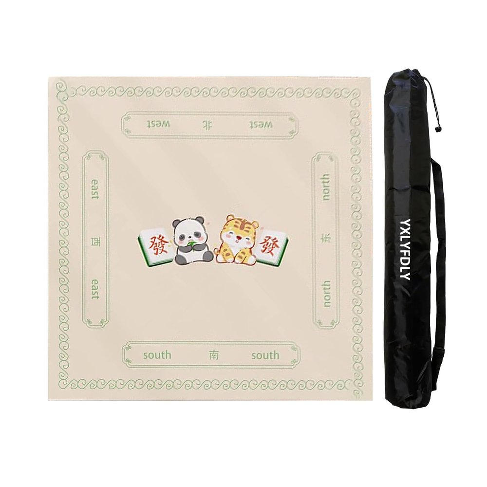 YXLYFDLY Soft Mahjong Mat with Carrying Bag, 140 cm