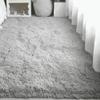 ZHIQXUE Shaggy Rug, 80 x 150 cm, Non-Slip, Washable, Soft, Light Gray view 1