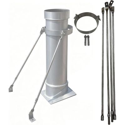 Generic Stainless Steel Roof Chimney Pipe Support Bracket for 4-Inch Wood Stove Pipes