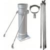 Generic Stainless Steel Roof Chimney Pipe Support Bracket for 4-Inch Wood Stove Pipes view 1