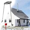Roof Chimney Support Bracket, Stainless Steel Chimney Pipe Support Set, 160 mm (6.3 in) view 1