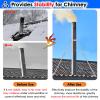 Roof Chimney Support Bracket, Wind-Resistant Removable Chimney Pipe Bracket, 15.5 cm (6 1/16 in) Ring Diameter view 2