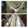 Perforated French Drain Pipe Set, Extra-Long Flexible Fabric Drainage Tube view 2