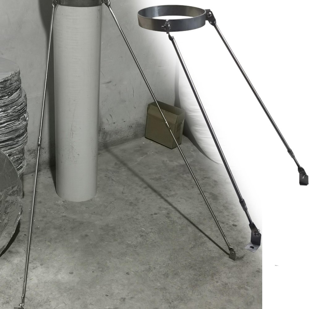 Generic Roof Chimney Bracket, Stainless Steel, for 200 mm Diameter