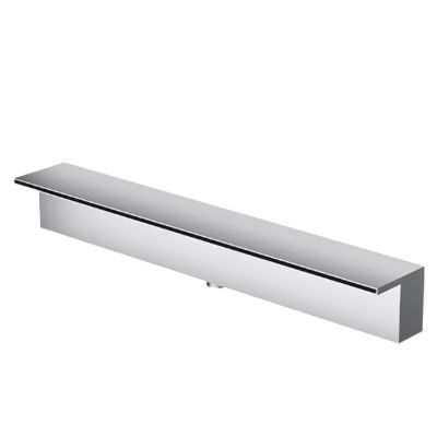 SFSLBFB Pond Waterfall Overflow Set, 304 Stainless Steel, Wall-Mounted, Silver, 40 cm