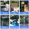 SFSLBFB Pond Waterfall Overflow Set, 304 Stainless Steel, Wall-Mounted, Silver, 40 cm view 2