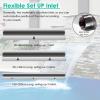 SFSLBFB Pond Waterfall Overflow Set, 304 Stainless Steel, Wall-Mounted, Silver, 40 cm view 4