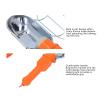 Fafeicy Handheld Work Light, E27 Socket, Adjustable Shade with Hook and 5 m Cable, EU Plug view 2