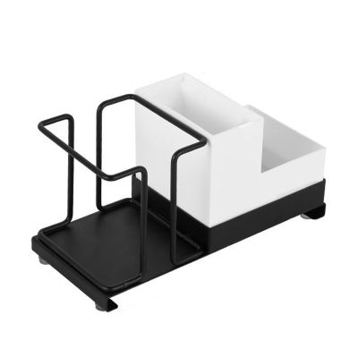 Disposable Cup Holder and Organizer, Black, 20 x 11 x 9 cm