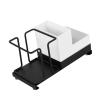 Disposable Cup Holder and Organizer, Black, 20 x 11 x 9 cm view 2