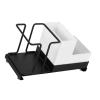 Disposable Cup Holder and Organizer, Black, 20 x 11 x 9 cm view 3