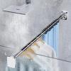 Adjustable Stainless Steel Tension Rod, No Drilling, Extendable Shower Curtain Rod for Bathroom, Closet, Window or Door (410–500 cm) view 2