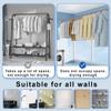 Adjustable Stainless Steel Tension Rod, No Drilling, Extendable Shower Curtain Rod for Bathroom, Closet, Window or Door (410–500 cm) view 4
