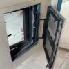 EXCLURA Concealed Access Panel with Tile/Stone Cladding, Steel Frame, 16 x 34 in (40 x 85 cm) view 1