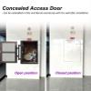 EXCLURA Concealed Access Panel with Tile/Stone Cladding, Steel Frame, 16 x 34 in (40 x 85 cm) view 2