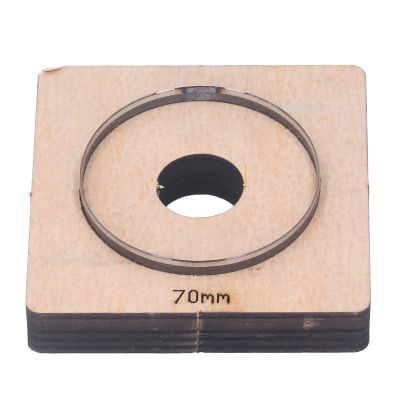 Round Leather Punch Die, 70 mm, Alloy Steel and Birch Wood