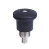 VCN218 Stainless Steel Indexing Plunger with Black Plastic Knob and Locking Nose (VCN218-MCN, M16-10-10) view 3