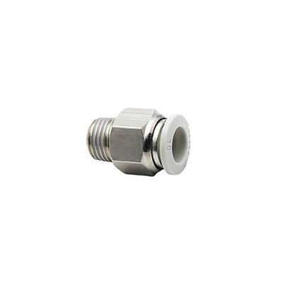 Pangocho Weier Air Fitting, Pneumatic Tube Connector, 1/4, 1/2, 6 mm, 8 mm, BSP Thread, Quick Coupler, Trachea Tube Connector (4-01, 4 mm–1/8 in, PC)