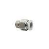 Pangocho Weier Air Fitting, Pneumatic Tube Connector, 1/4, 1/2, 6 mm, 8 mm, BSP Thread, Quick Coupler, Trachea Tube Connector (4-01, 4 mm–1/8 in, PC) view 1