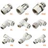 Pangocho Weier Air Fitting, Pneumatic Tube Connector, 1/4, 1/2, 6 mm, 8 mm, BSP Thread, Quick Coupler, Trachea Tube Connector (4-01, 4 mm–1/8 in, PC) view 2