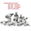 Pangocho Weier Air Fitting, Pneumatic Tube Connector, 1/4, 1/2, 6 mm, 8 mm, BSP Thread, Quick Coupler, Trachea Tube Connector (4-01, 4 mm–1/8 in, PC) view 3