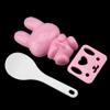 KIMISS Cartoon Rice Mold Set, 3-Piece Sushi Onigiri Maker, Pink view 1