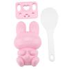 KIMISS Cartoon Rice Mold Set, 3-Piece Sushi Onigiri Maker, Pink view 3