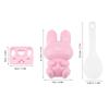 KIMISS Cartoon Rice Mold Set, 3-Piece Sushi Onigiri Maker, Pink view 4