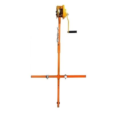asdchZen Portable Small Crane for Air Conditioner Installation, 3 HP/5 HP, with 3 HP Brackets and 25 m Winch