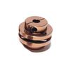 GRASAKY 1-Piece D56 L45 Flexible CNC Motor Coupling, Aluminum Flange Coupler, Grooved Elastic Diaphragm Universal Joint, 10 mm to 17 mm view 1