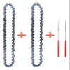 8-Inch Mini Steel Chainsaw Chain Set, 1/4-Inch Pitch, Semi-Chisel, 47 Drive Links, .043-Inch Gauge (1 Set) view 3