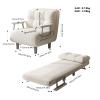 Fabulcozy 3-in-1 Sleeper Chair with Bed Function and 5-Position Adjustable Backrest view 3