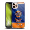 Head Case Designs Official NBA Horizontal Banner New York Knicks Gel Case [Military-Grade Protection] Compatible with Apple iPhone 11 Pro and MagSafe view 1