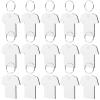 DEARMAMY White MDF Sublimation Keychain Blanks, 40 Pieces view 1