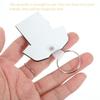 DEARMAMY White MDF Sublimation Keychain Blanks, 40 Pieces view 4