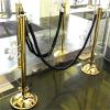 Premium Black Twisted Velvet Crowd-Control Rope, 4-Pack, 100 cm view 2