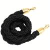 Premium Black Twisted Velvet Crowd-Control Rope, 4-Pack, 100 cm view 3