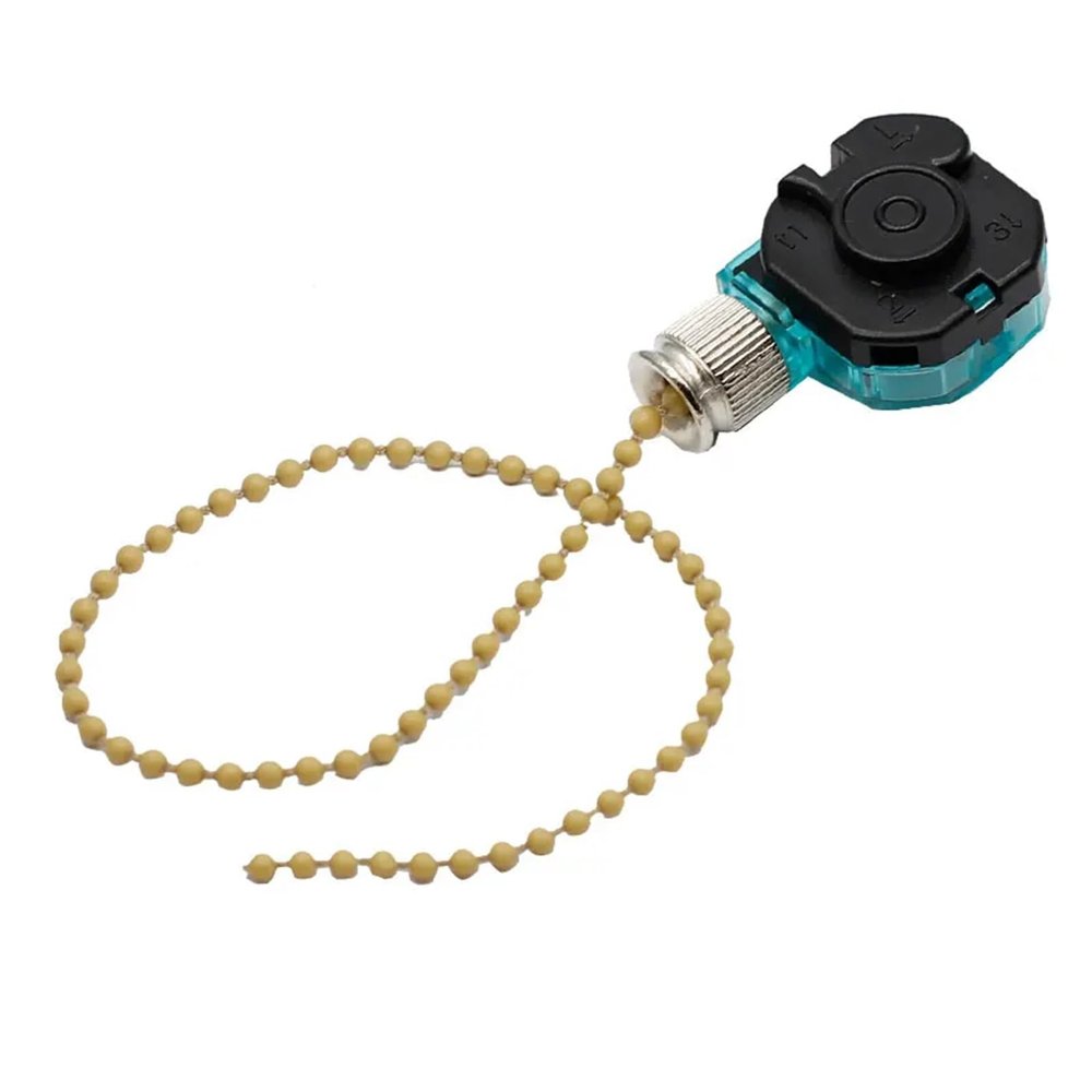 1 pc 3089T-3 Ceiling Fan Switch, 3 Positions, 4-Wire Pull-Chain Switch, 3A 250VAC / 6A 125VAC