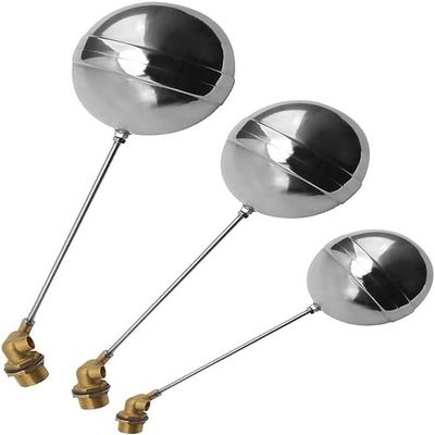 Stainless Steel Float Valve, 1-Piece Brass Quick-Opening Valve for Water Tanks