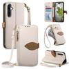 FERLAN Crossbody Wallet Case for Samsung Galaxy A16/A26, White view 1
