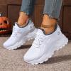 Women's Platform Snow Boots, Lace-Up, Faux-Fur Lined, White, EU 40 view 3